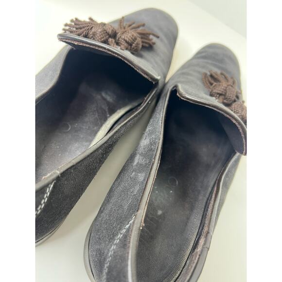 Jimmy Choo Brown Suede and Leather Foxley Tassel Loafers, Size 46 - Picture 11 of 14